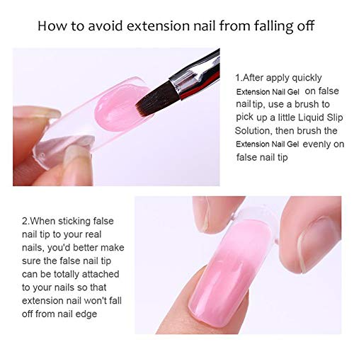 UR SUGAR 30ml Poly Nail Gel Kit Gel Constructor Uñas Gel Kit Completo Acrigel para Uñas Poligel -Brush+ Dual Form, Slip Solution, Top Coat Base Coat Kit