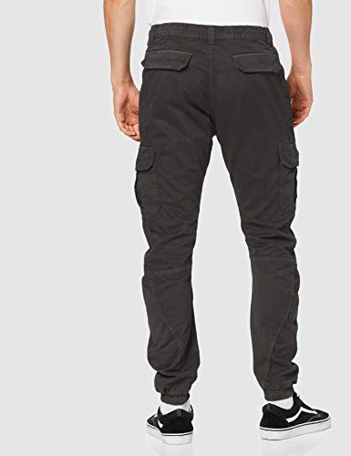 Urban Classics Cargo Jogging Pants, Pantalones para Hombre, Negro (Black 7), M