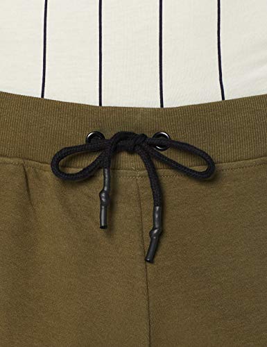 Urban Classics Interlock Sweatshorts Pantalones Cortos Deportivos, Verde (Olive 176), L para Hombre