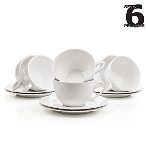 Urban Lifestyle - Juego de Tazas de café y té para 6 Personas (12 Piezas), diseño de Giovanni