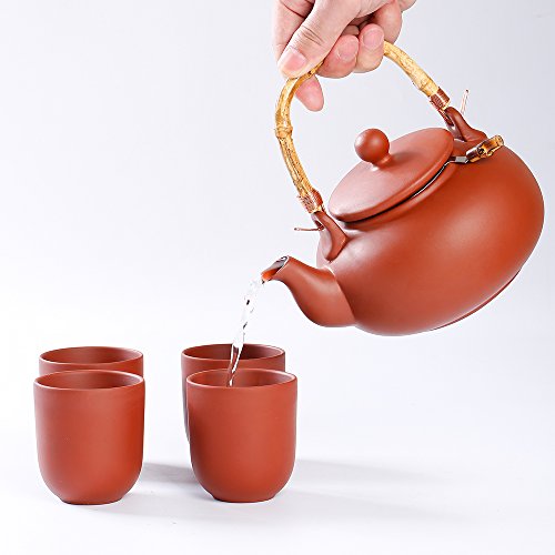 Urban Lifestyle Terry - Juego de 4 tazas de té (arcilla, té y té, terracota)