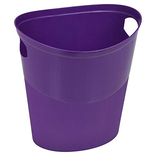 URBNLIVING - Cubo de basura flexible de plástico (10 L), plástico, Morado, 10 L