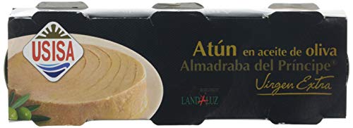 Usisa - Conserva de Pescado | Atún de Almadraba en Aceite de Oliva Virgen Extra - 8 Unidades (3 x 52 g)