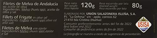 Usisa - Conserva de Pescado | Melva Canutera en Aceite de Oliva - 5 Latas x 120 g