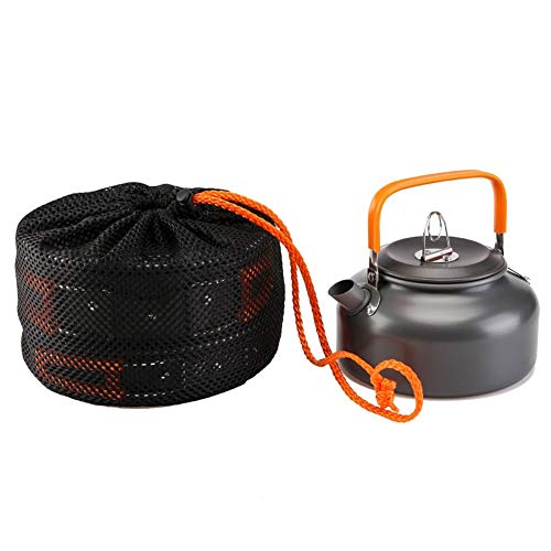 Utensilios de cocina al aire libre de la tetera de camping al aire libre utensilios de cocina de aluminio portable Pot camping Alquiler de conducción de Pot de utensilios de cocina con capacidad for 2