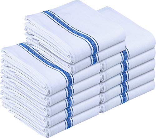Utopia Towels - Paño de Cocina Lavable a máquina de algodón Cocina Blanca Paños de Cocina Toallas de té Toallas (38 x 64 cm, Azul)