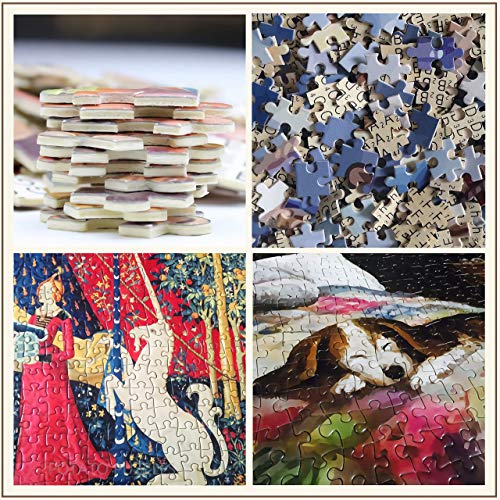 uuiom Pintura al óleo Casa Rural - Rompecabezas para Adultos 1000 Piezas DIY Puzzle Niños Paperen Juguetes 38 * 26cm