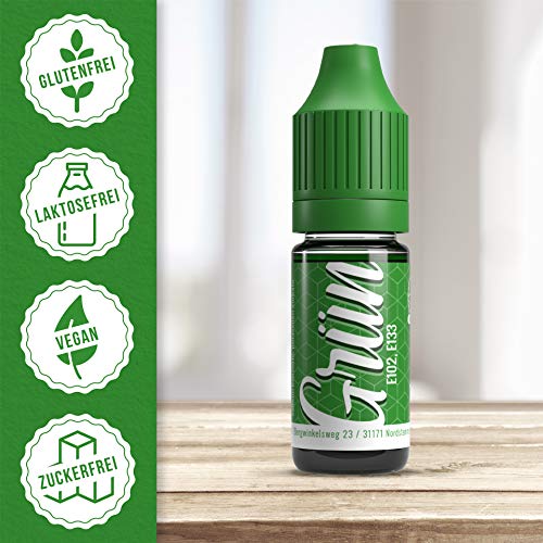 V2 Vape Colorante alimentario de vaina extremadamente concentrado, líquido para colorear bebidas, masas, coberturas y todos los demás productos alimenticios Verde