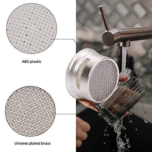 VABNEER 3 piezas Filtro grifo de accesorios de grifo Difusor Filtro grifo de ahorro de agua con junta Para cocina y baño