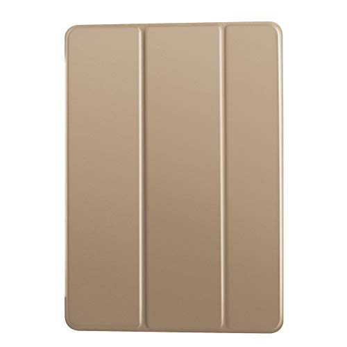 VAGHVEO Funda iPad Air, Carcasa con Magnetic Auto-Sueño/Estela Función Ultra Delgada y Ligéra Protectora Suave Silicona TPU Smart Cover Case para Apple iPad Air 1 (Modelo A1474, A1475, A1476), Oro