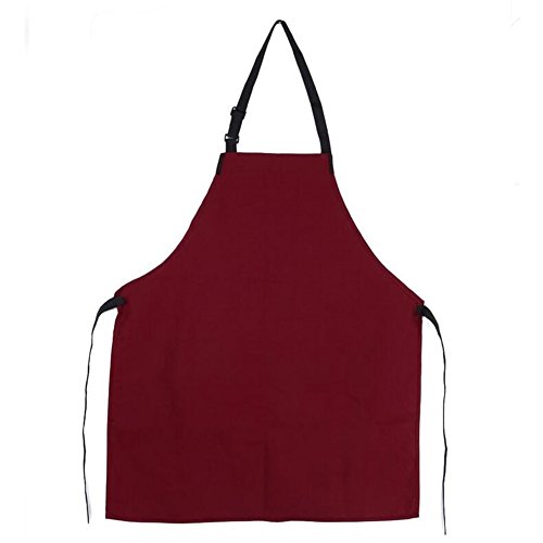 VALINK 1 Piezas Unisex Ajustable Delantal Babero,Cocinero Delantales,Carnicería Delantales,de Cocina Delantales,Horneado Delantales,Catering Barbacoa con 2 Bolsillo para Hogar Cocina Restaurante