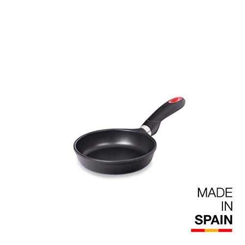 Valira Origen Gas-Vitro | Sartén Aluminio Fundido Hecha en España, Negro, ø 16cm