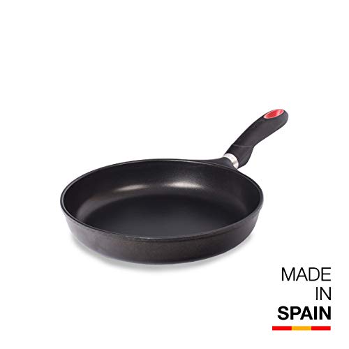 Valira Origen Gas-Vitro Tecnoform - Sartén con diámetro 28 cm, color negro, MADE IN SPAIN