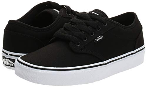 Vans Atwood, Sneaker para Hombre, Negro (Black/White Canvas 187), 44.5 EU