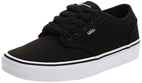 Vans Atwood, Sneaker para Hombre, Negro (Black/White Canvas 187), 44.5 EU