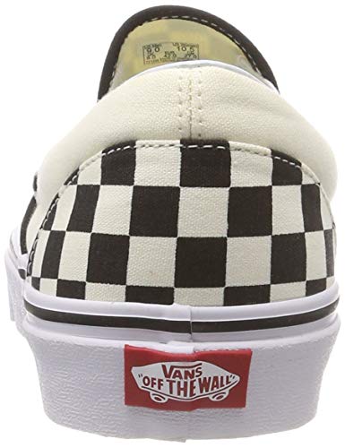 Vans Classic Slip-On, Zapatillas Unisex Adulto, Blanco (White And Black Checker/White), 39 EU