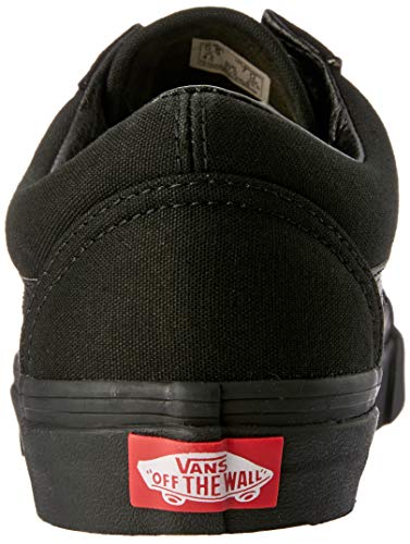 Vans Old Skool, Zapatillas de lona unisex, Negro (Black/Black Canvas), 47 EU