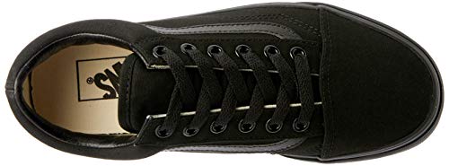 Vans Old Skool, Zapatillas de lona unisex, Negro (Black/Black Canvas), 47 EU