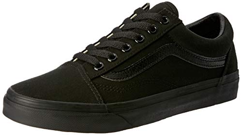 Vans Old Skool, Zapatillas de lona unisex, Negro (Black/Black Canvas), 47 EU