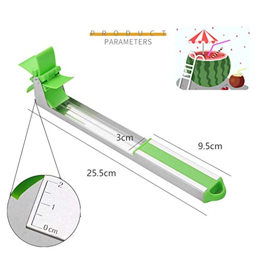 VANUODA Molino de Viento Cortador de Sandía, Cocina Rebanador Cuchillo de Fruta para Cortar Sandía Melón