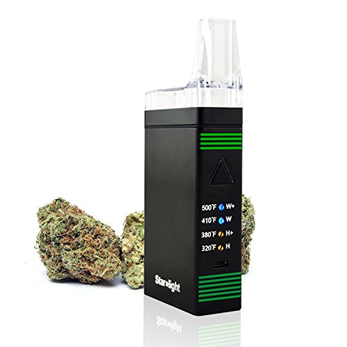 Vaporizador de hierba seca, ATMAN® STARLIGHT para hierbas y cera, 2800mAh Batería enorme portátil, vaporizador manual / horno de cámara, 4 configuraciones de temperatura y uso 2 en 1, sin nicotina