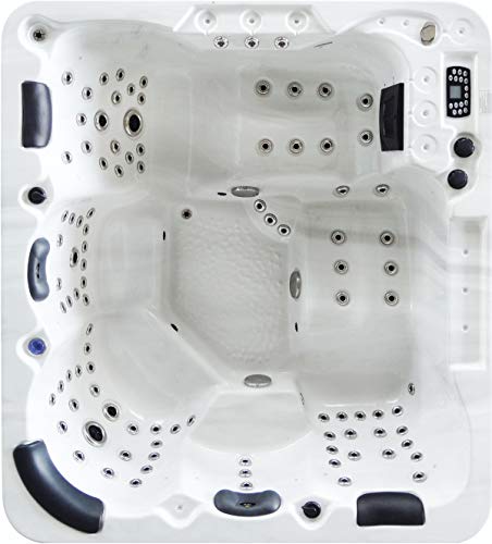 Vasa-Fit Whirlpool W200 - Jacuzzi, material acrílico sanitario, para 4-6 personas, color blanco cielo