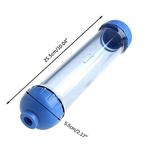 Vaso Contenedor para Filtros de Agua Llenar Agua Purificador Transparente Piezas Kit Reversa Osmosis Bricolaje Filtro Tubo Universal Carcasa Filtro Tubo T33 Shell