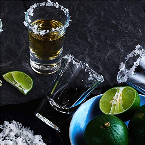 vasos cristal chupitos vasos de chupito originales para whisky, vodka, tequila set juego de vaso chupito de 60 ml de whiskey bebidas alcoholicas vidrio endurecido baratos shot glasses (6 unidades)