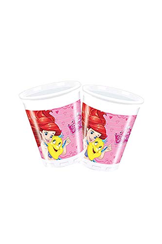 Vasos de plástico para fiesta Disney 46910 Princesa (200 ml)