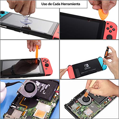 Vastar Juego de Destornilladores para Nintendo 3,8 mm y 4,5 mm - 15 en1 Hermoso Embalaje y Juego de Herramientas de Reparación para Teléfono, Consola Nintendo Switch, Nintendo DS, Wii, Consola