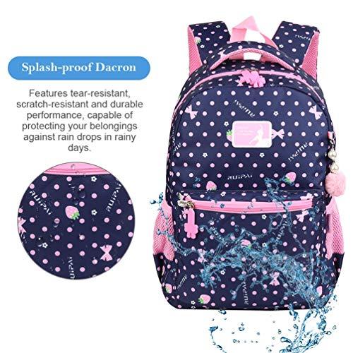 Vbiger Mochilas Escolares Niña Impermeable para Estudiante Grande para los Grados 3-6