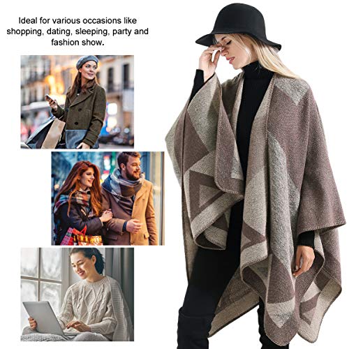 VBIGER Poncho de Punto de Mujeres Elegantes para Invierno