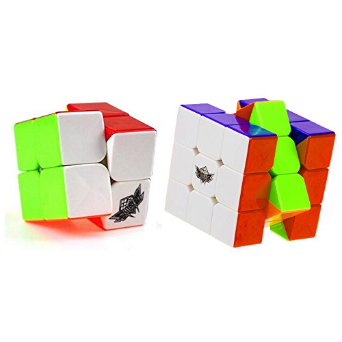 Vdealen Speed Cube Set de Cyclone Boys 2x2 3x3 Cube, Cubo de Velocidad Stickerless, Rompecabezas de Torneado Fácil y Juego Suave Inteligencia para Principiante y Pro