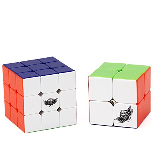 Vdealen Speed Cube Set de Cyclone Boys 2x2 3x3 Cube, Cubo de Velocidad Stickerless, Rompecabezas de Torneado Fácil y Juego Suave Inteligencia para Principiante y Pro