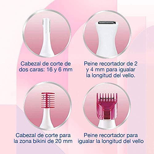 Veet Sensitive Precision - Recortador Eléctrico Depilador Mujer Zonas Sensibles, Bikini, Facial y Axilas, Blanco