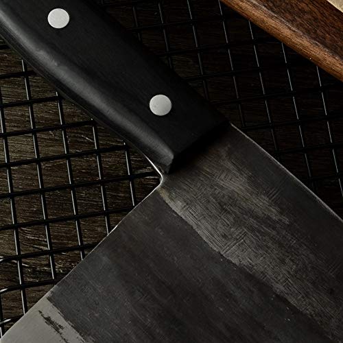 Vegetal cuchillo de cocina de alto carbón carnicero Cuchillo forjado hecho a mano del cocinero cuchillos de cocina profesional determinado china cocina la herramienta Cuchilla ( Color : Knife Only )