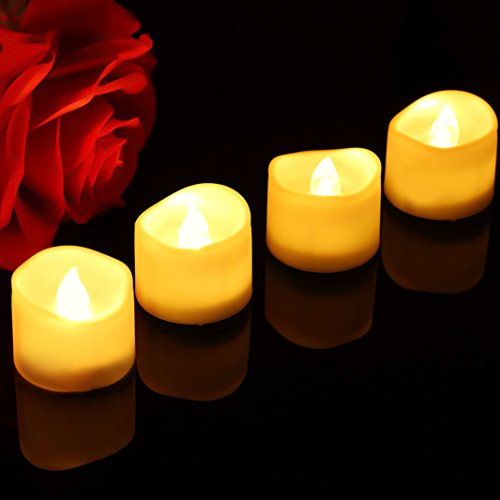 Velas LED Sin Fuego 14 Pack ，Velas LED que parpadean amarillas para hogar festivales decoración, bodas y fiestas