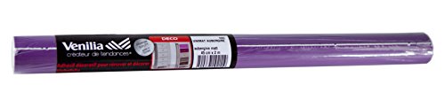 Venilia Klebefolie Unimatt Aubergine 45 cm x 200 cm Adhesiva Uni Matt purpúreo Decorativa Lámina para Muebles Papel Pintado Autoadhesivo, sin ftalatos, 45 cm x 2 m, 53303, PVC