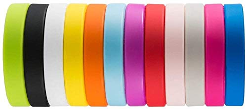 Venta al por Mayor 12 PCS Colores Mezclados Pulseras de Silicona Pulseras de Goma Éxito Lograr Enfoque Fe Esperanza Amor Poder Gracia Fuerza Adulto Unisex Tamaño Iteration