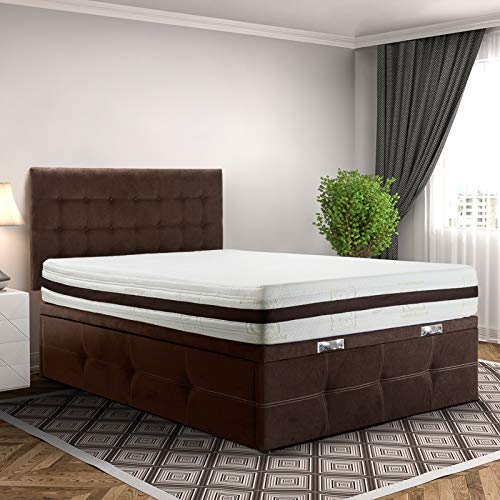 Ventadecolchones - Cabecero de Cama Tapizado Acolchado de Dormitorio en Polipiel con capitoné Modelo Tablet Plata y Medidas 151 x 70 cm para Camas de 135 ó 150