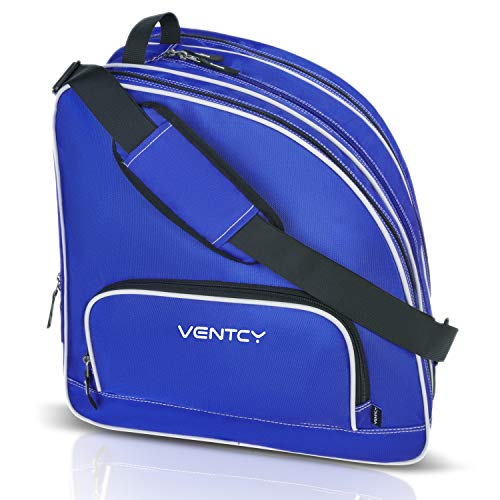 VENTCY Bolsa para Patines, Bolsa Patines Adulto, Bolsa Patines Ruedas, Bolsa Patines Línea para Nina, Bolsa Patines 4 Ruedas hasta El Tamaño 45 (EU) Azul