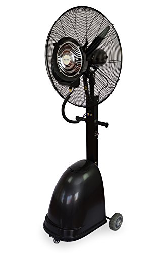 Ventilador Nebulizador Industrial 260W / 220V, Ventilador Oscilante De Pie Con Tanque De Agua De 41L, 9h De Tiempo De Uso Con 1 Tanque Lleno, Velocidad Ajustable Y Ajuste De Volumen De Niebla