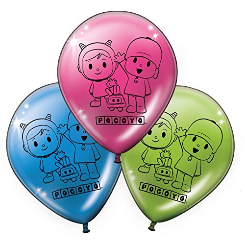 Verbetena, 016001512, pack 8 globos fiesta y cumpleaños Pocoyo y Nina,