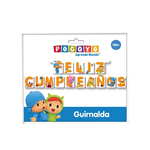 VERBETENA Guirnalda Feliz Cumpleaños Pocoyo y Nina