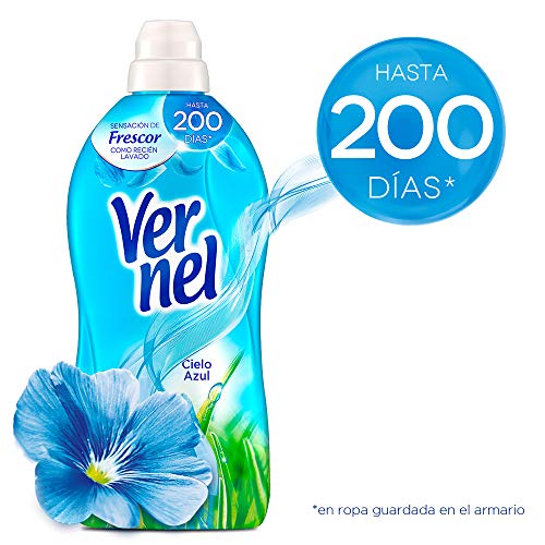 Vernel Suavizante Lavadora Concentrado Cielo Azul - 57 Lavados (1.31 L)