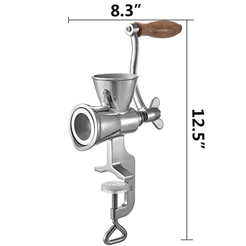 VEVO Molinillo de Granos de Café de Acero Inoxidable Molino de Cereales Manual Molinillo de Café Manual