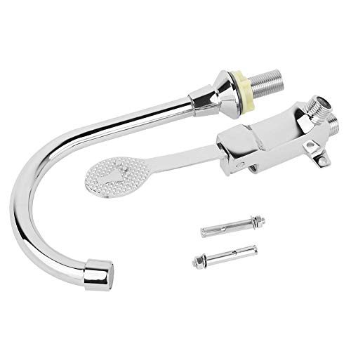 ViaGasaFamido válvula pie Tipo Piso, Interruptor Pedal Control Pedal Grifo Fregadero núcleo válvula cerámica precisión para Cocina Hospital Familiar y Lugares públicos