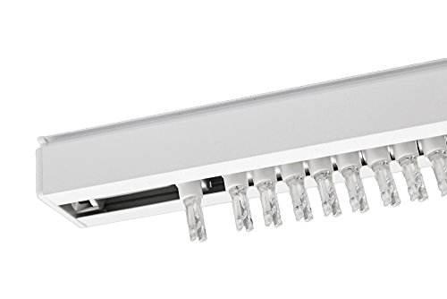 Victoria M. Rieles para Cortina de Lamas Verticales, para 8,9cm Lamas | 240cm Longitud, Blanco