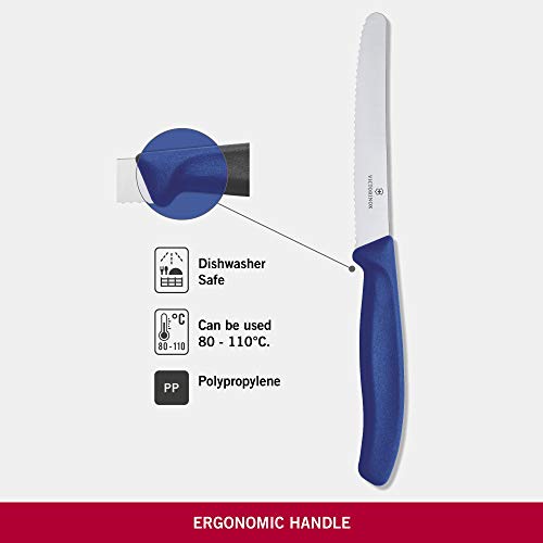 Victorinox 6.7832 Cuchillo, Acero Inoxidable, Azul, Mediano