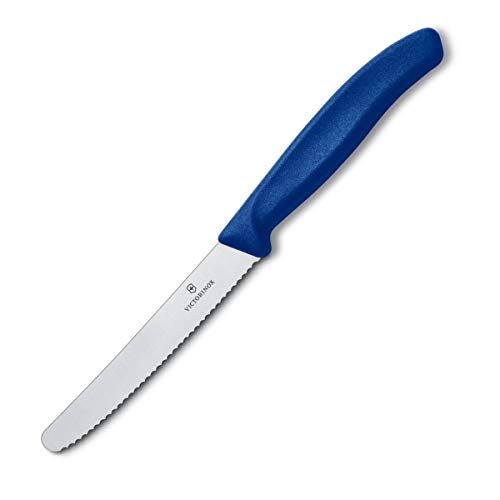 Victorinox Cuchillo, Acero Inoxidable, Azul, Medium